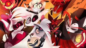 Cute Group Photo Hazbin Hotel Wallpaper