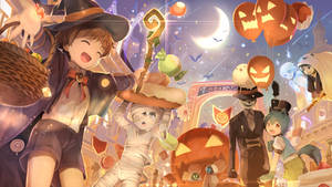 Cute Halloween Anime Wallpaper