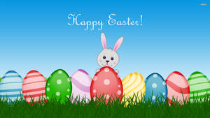 Cute Happy Easter Greeting Wallpaper