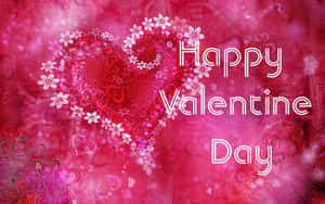 Cute Happy Valentine Day Flower Abstract Wallpaper