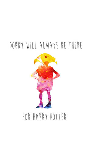 Cute Harry Potter Dobby Art Wallpaper