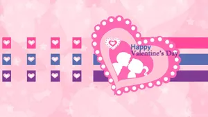 Cute Heart Valentines Desktop Wallpaper