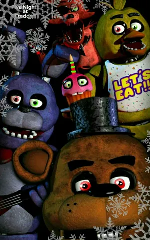 Reupload - Edits made and resolution fixed] My own 1080p FNAF wallpaper  (with and without red eyes) : r/fivenightsatfreddys