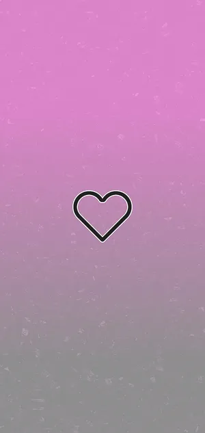 Cute Instagram Heart On Gradient Background Wallpaper