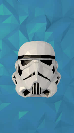 Cute Iphone Teal Star Wars Stormtrooper Head Wallpaper