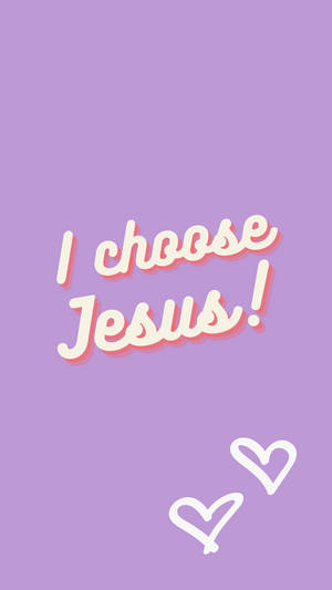 Cute Jesus Choose Hearts Wallpaper