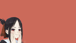 Cute Kaguya Shinomiya Simple Anime Wallpaper