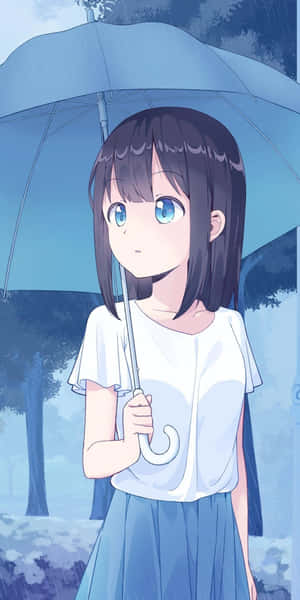 Cute Kawaii Anime Girl Iphone Theme Wallpaper