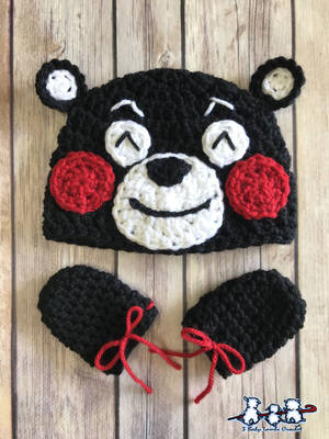 Cute Kumamon Crochet Wallpaper