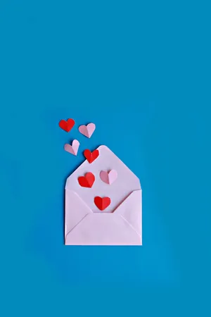 Cute Lock Screen Envelope Hearts Wallpaper