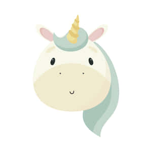 Cute Magical Unicorn Face Wallpaper