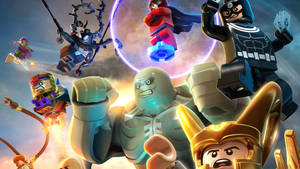 Cute Marvel Superheroes Lego Wallpaper