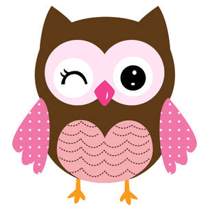 Cute Owl Wink Art Wallpaper