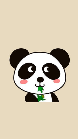 Cute Panda Cartoon Art Wallpaper