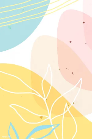 Cute Pastel Abstract Art Wallpaper