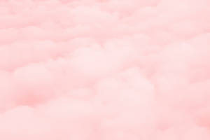 Cute Pastel Aesthetic Pink Cotton Clouds Wallpaper