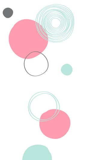 Cute Pastel Circles Wallpaper