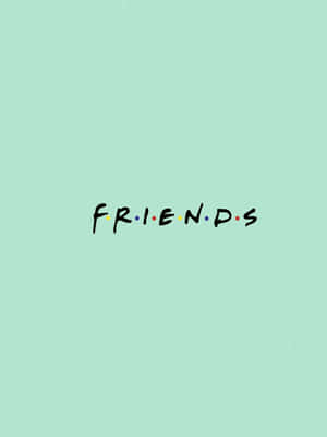 Cute Pastel Green Title Friends Tv Show Wallpaper