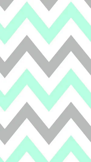 Cute Pastel Green Zig Zag Pattern Wallpaper