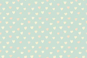 Cute Pastel Hearts Wallpaper