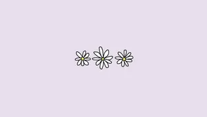 Cute Pastel Purple Daisies Wallpaper