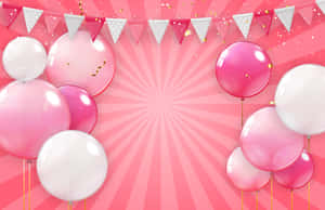 Cute Pink Birthday Wallpaper