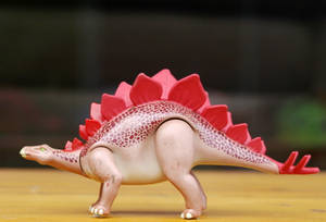 Cute Pink Dinosaur Stegosaurus Toy Wallpaper