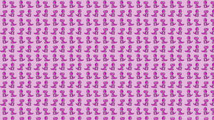 Cute Pink Dinosaur Tiny Pattern Art Wallpaper