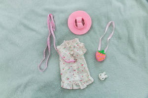 Cute Pink Girl Items Wallpaper
