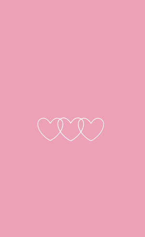 Cute Pink Infinity Hearts Wallpaper