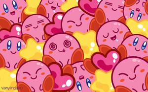 Cute Pink Kirby Fan Art Hd Wallpaper