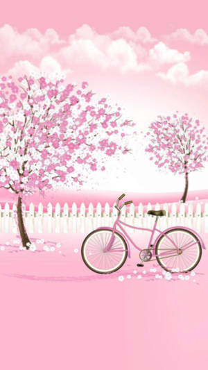 Cute Pink Springtime Wallpaper
