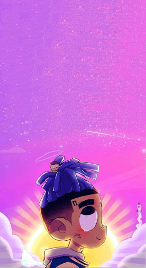 Cute Pink Xxxtentacion Anime Cartoon Wallpaper