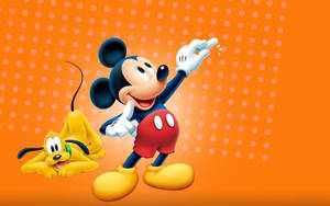 Cute Pluto And Mickey Mouse Hd Wallpaper