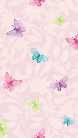 Cute Purple Butterfly Y2k Clipart Wallpaper