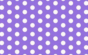 Cute Purple Polka Dot Pattern Wallpaper