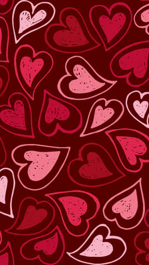 Cute Red Pattern Wallpaper