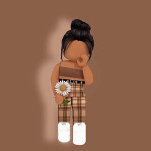 Cute Roblox With Brown Outfit Wallpaper