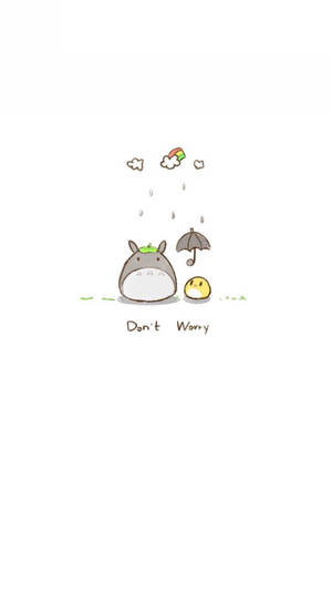 Cute Simple Don’t Worry Wallpaper