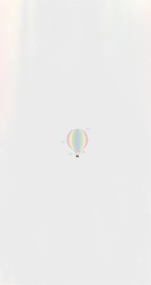 Cute Simple Hot Air Balloon Wallpaper
