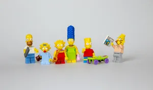 Cute Simpsons Lego Wallpaper