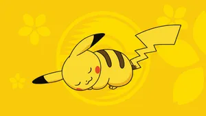Cute Sleeping Pikachu Wallpaper