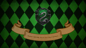 Cute Slytherin Greatness Quote Wallpaper