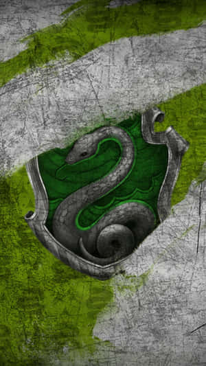 Cute Slytherin Grunge Striped Wallpaper