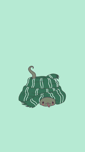 Cute Slytherin Snake Scarf Wallpaper