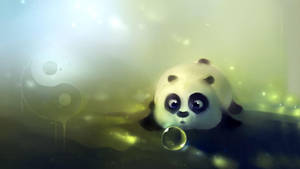 Cute Small Panda Wallpaper