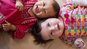 Cute Smile Babies Wallpaper