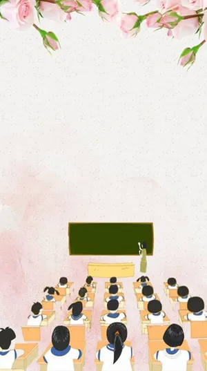 Cute Teacher In Portrait Wallpaper