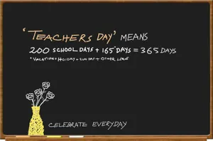 Cute Teachers Quote Wallpaper