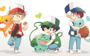 Cute Todoroki As Pokemon Trainer Wallpaper